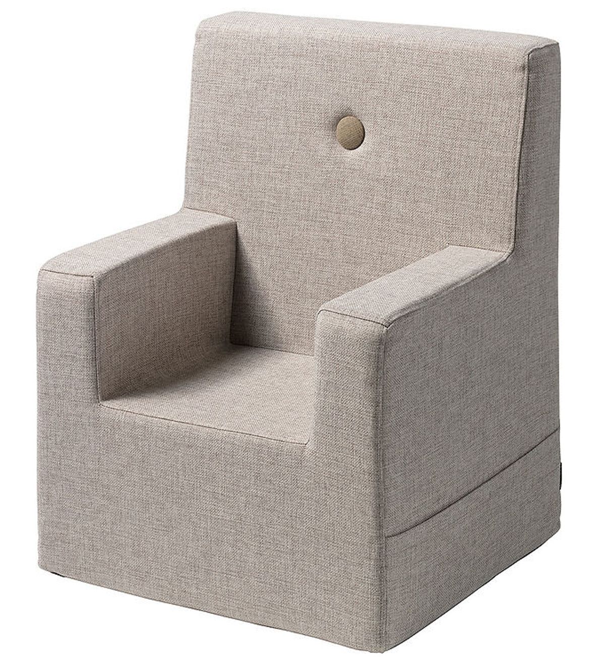 by KlipKlap Lænestol - Kids Chair XL - 63x49x42 cm - Beige w. Sa