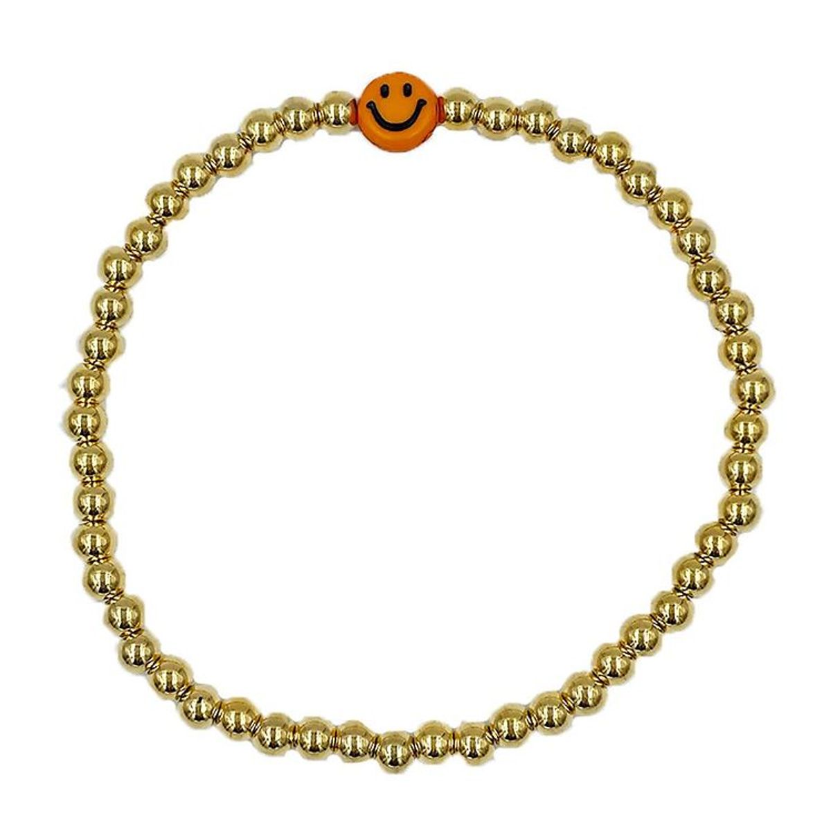 By Stær Armbånd - Smiley - Orange