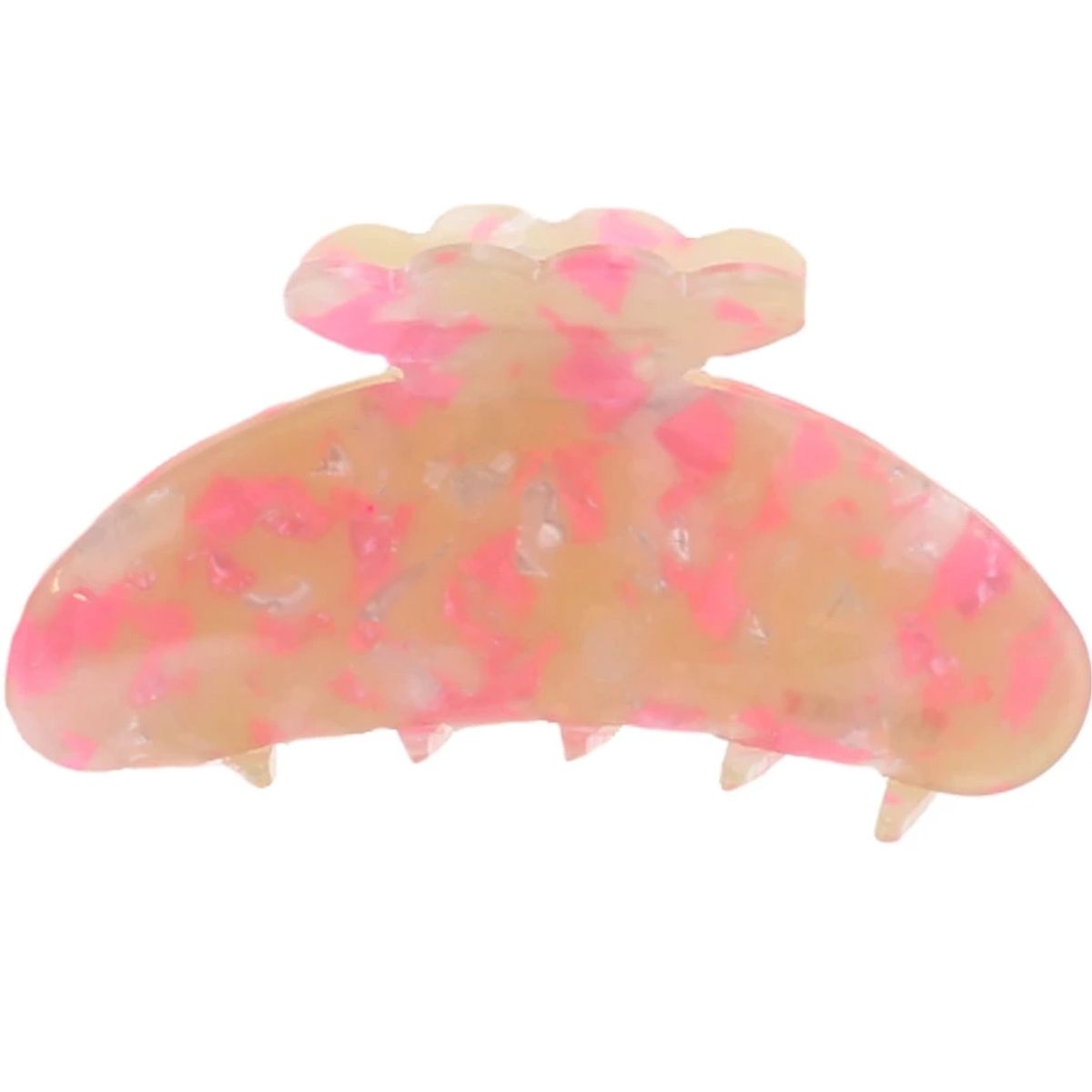 By Stær ASTA Hair Clip Medium - Pink Marble