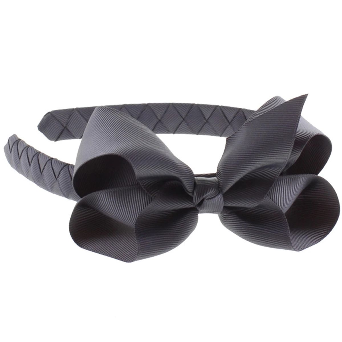 By Stær Hairband Classic Big Bow - Antracit