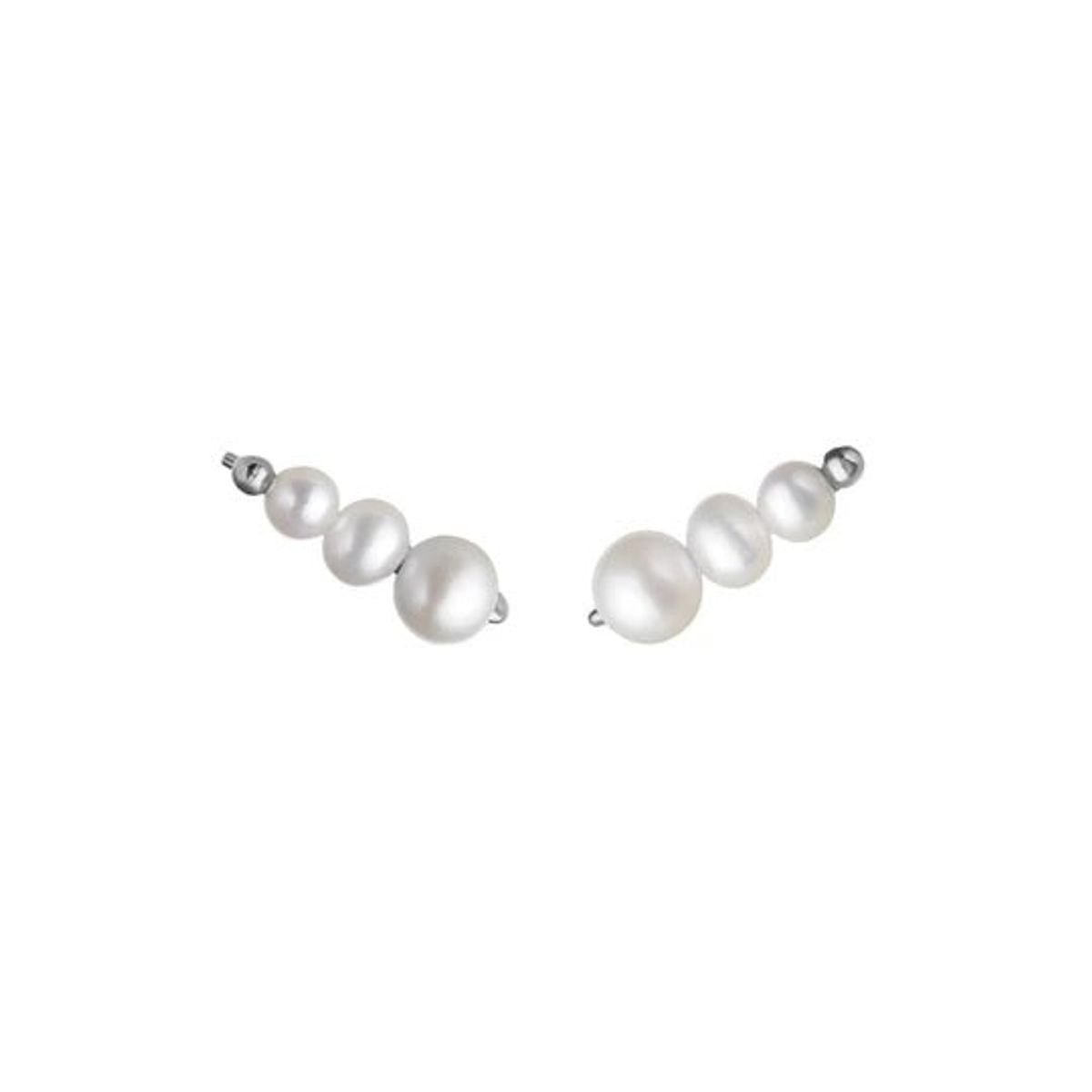 byBiehl - Aura sølv earclimbers, small - 4-3901wp-r