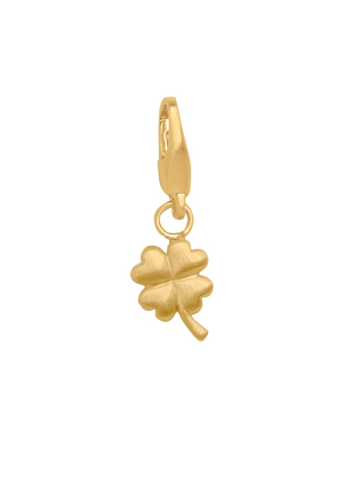 byBiehl Lucky Four Leaf Forgyldt Metalblanding Charm