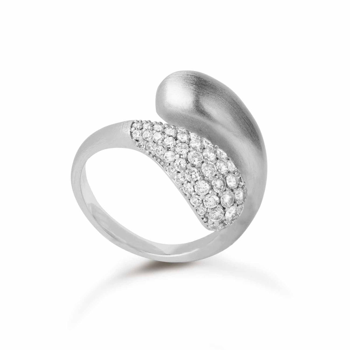 byBiehl - Ocean Flow Duo Sparkle ring sølv sterlingsølv