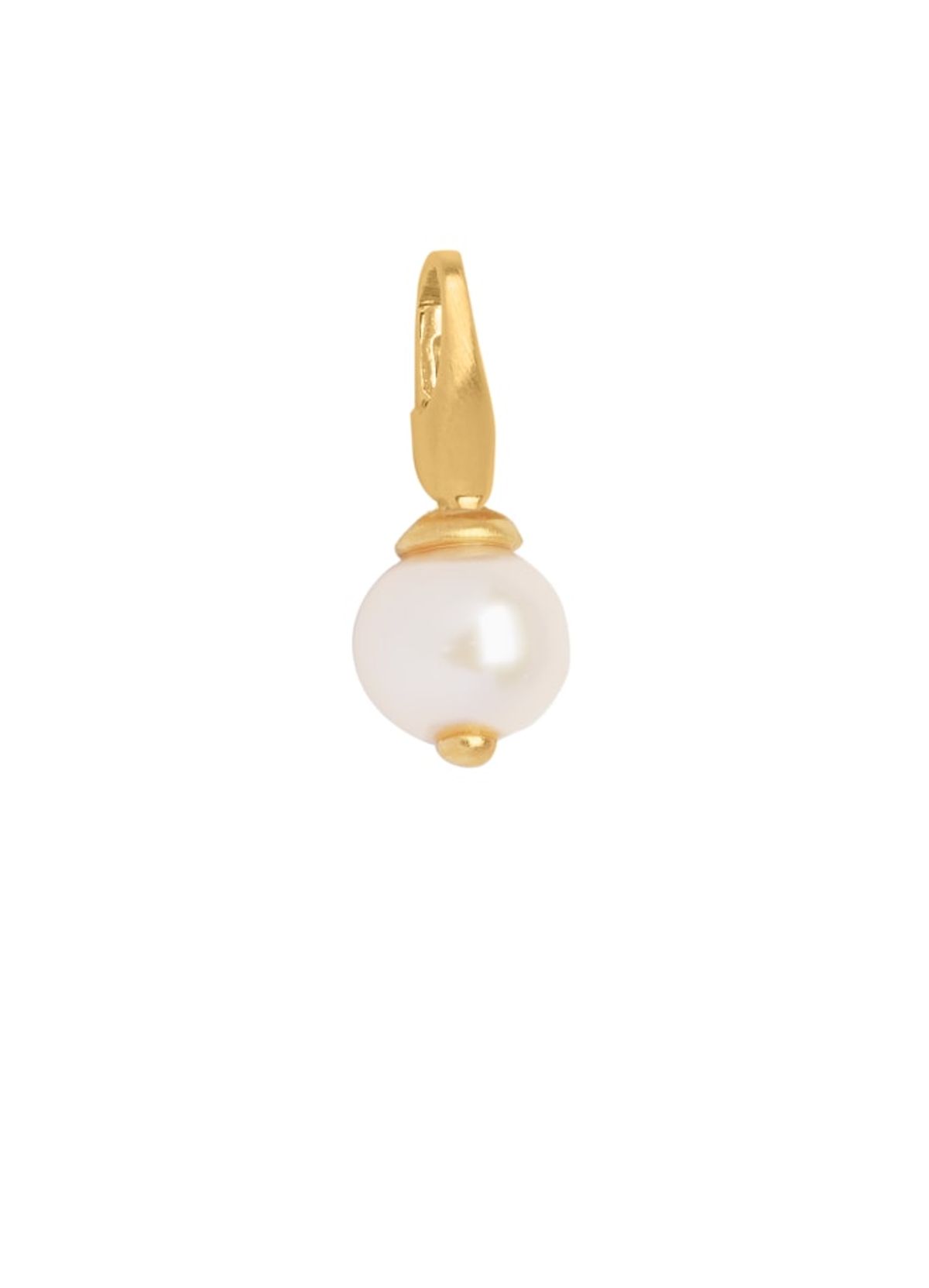 byBiehl Pearl Charm i Forgyldt Metalblanding med Ferskvandsperle