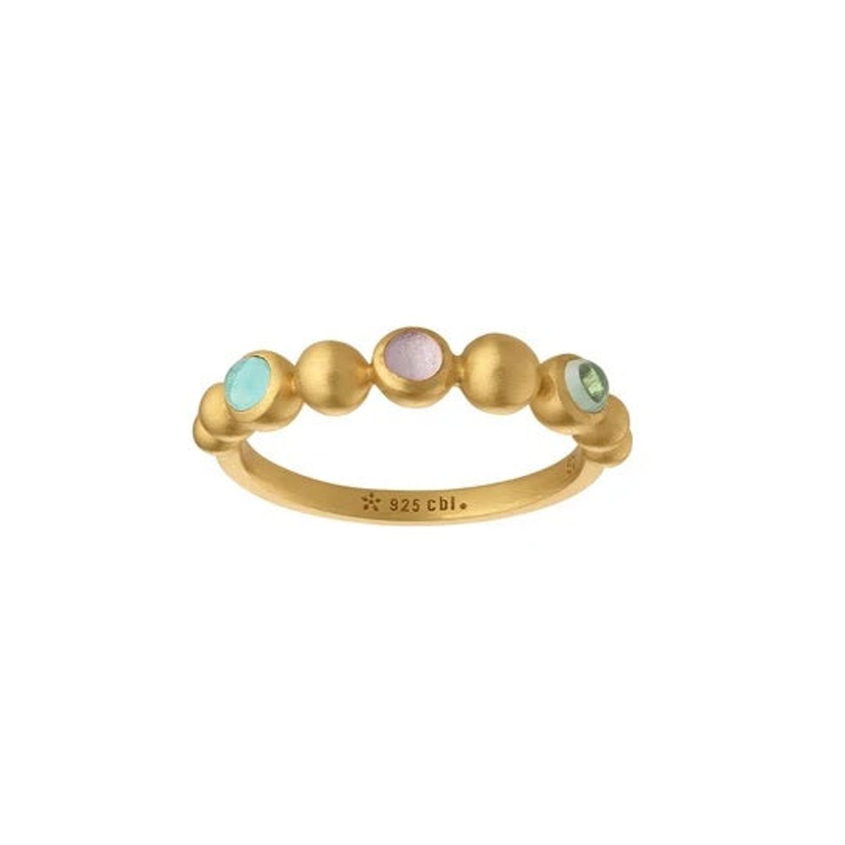 byBiehl Ring - Pebbles band color ring - 5-3802M-GP