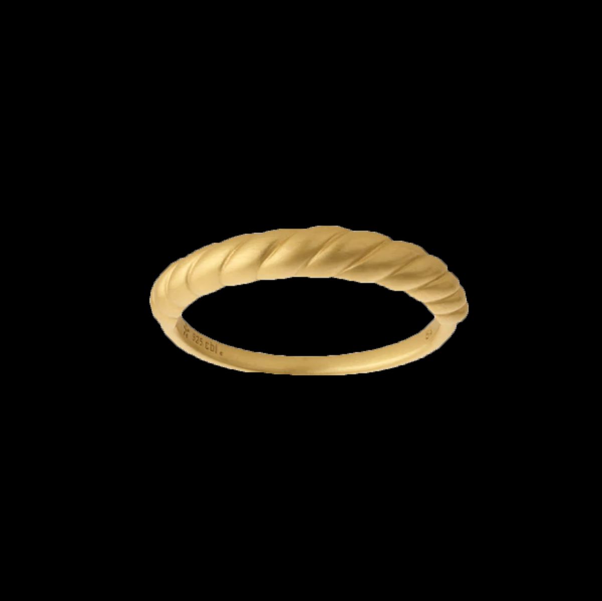 byBiehl - Seashell Band ring 5-3602-GP Forgyldt sterlingsølv