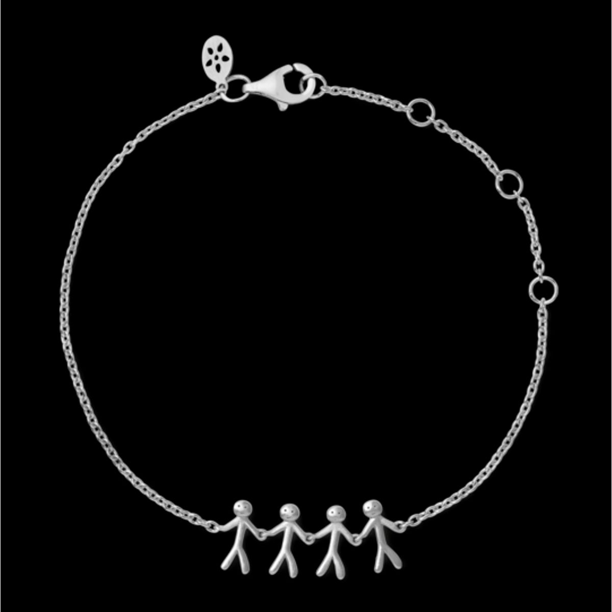 byBiehl - Together Family armbånd i sølv med 4 personer - 2-2004-r