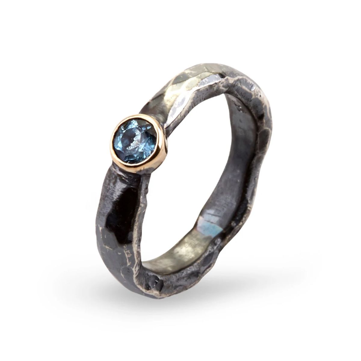 ByBirdie Ring - Heritage Stone ring med Akvamarin-50110171a