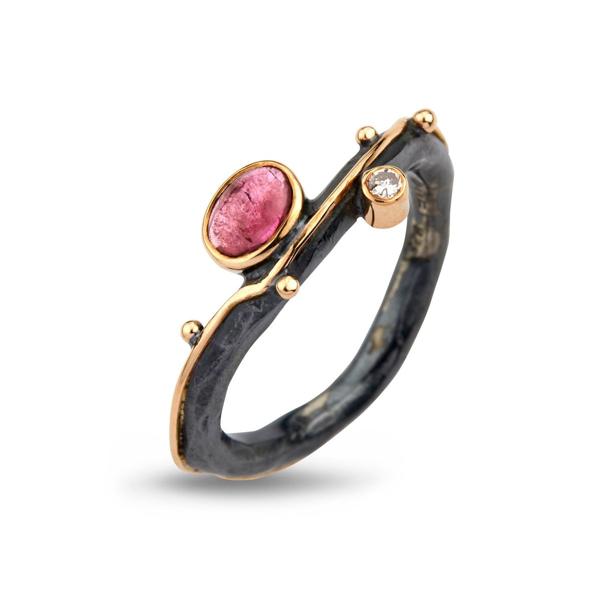 ByBirdie Ring - Louise ring med turmalin-50110275a