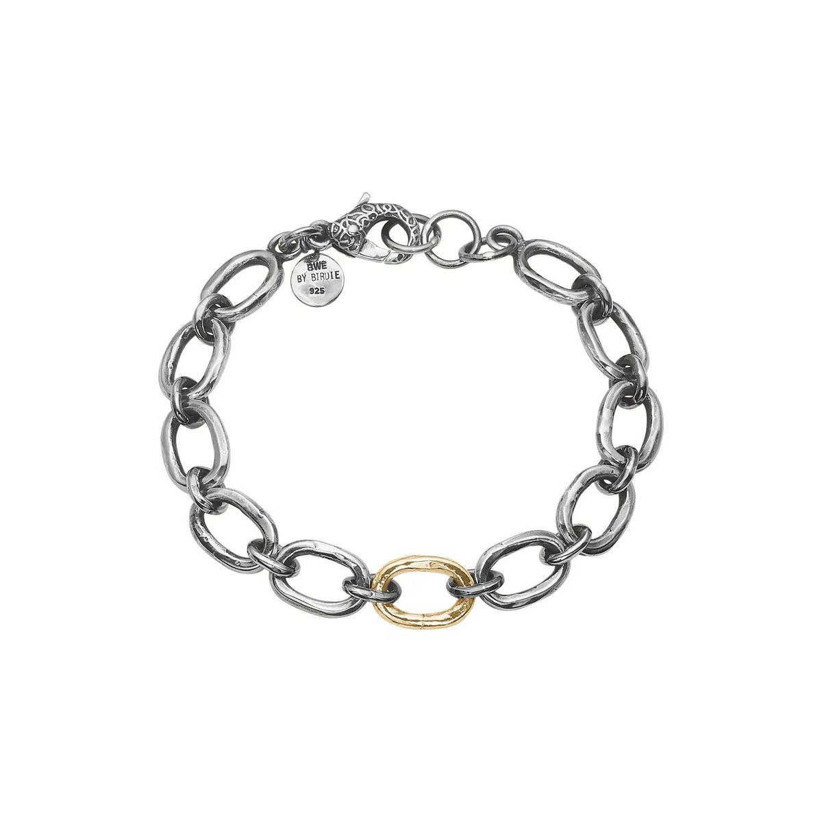 Bybirdie - Samsara golden link armbånd med guldbelagt led - 50301302