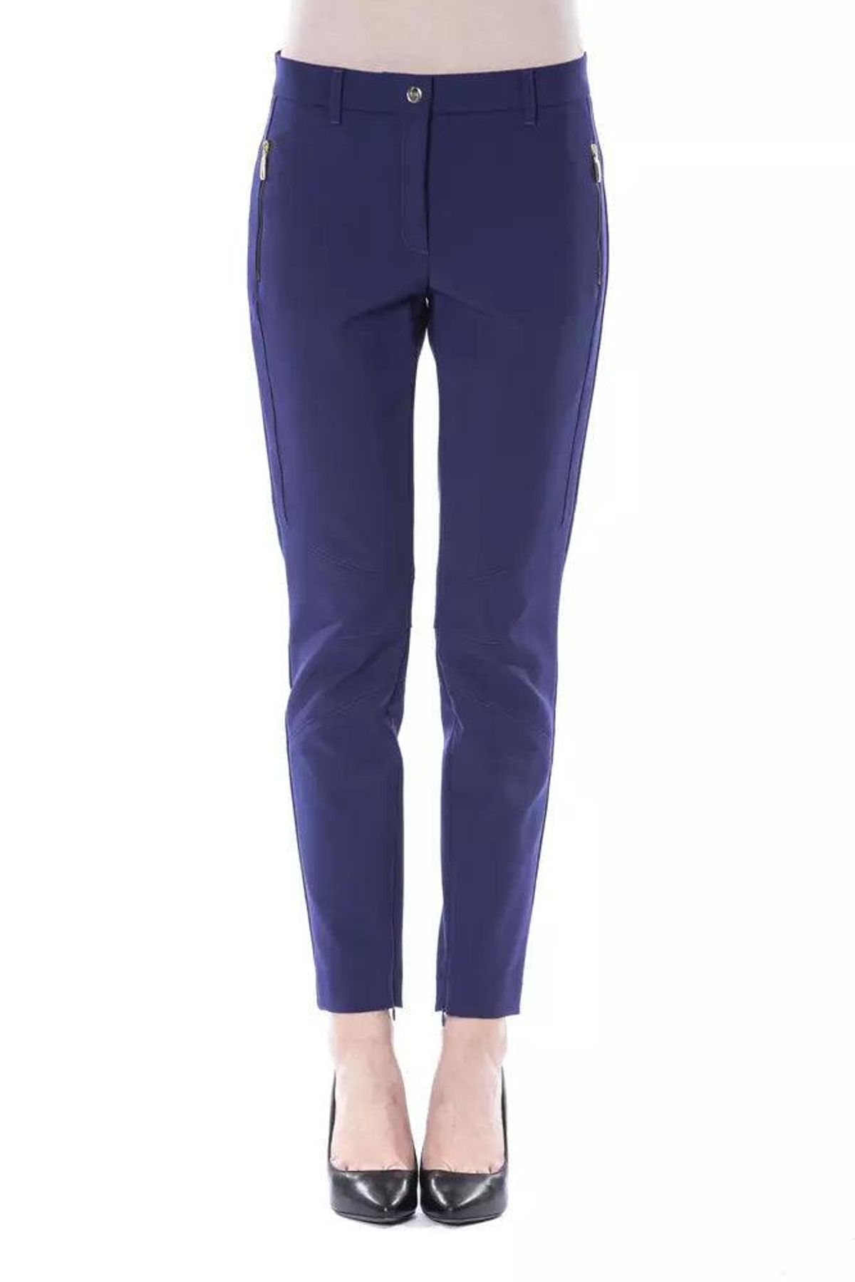 BYBLOS Blue Polyester Dame Pants