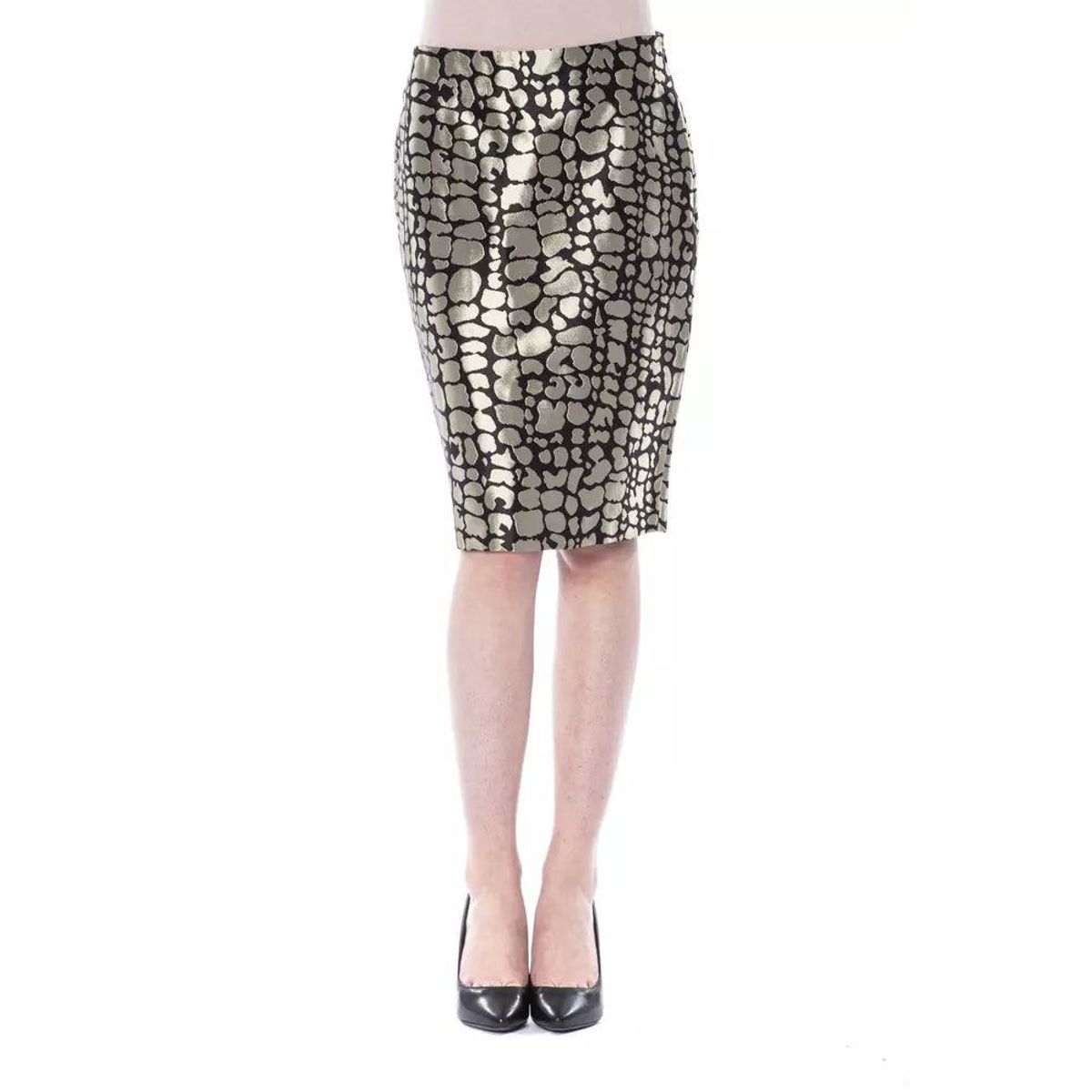 BYBLOS Elegant Gold Tube Short Skirt