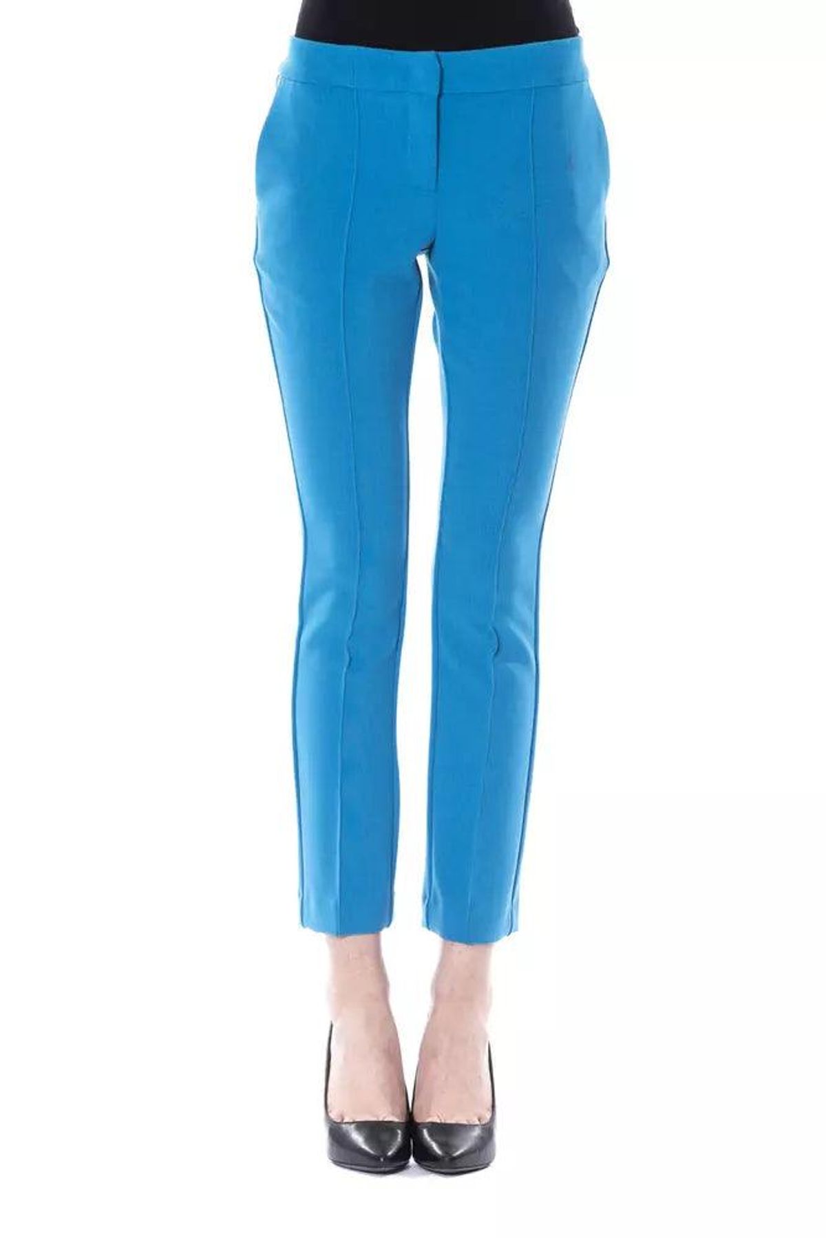 BYBLOS Light Blue Polyester Dame Pants