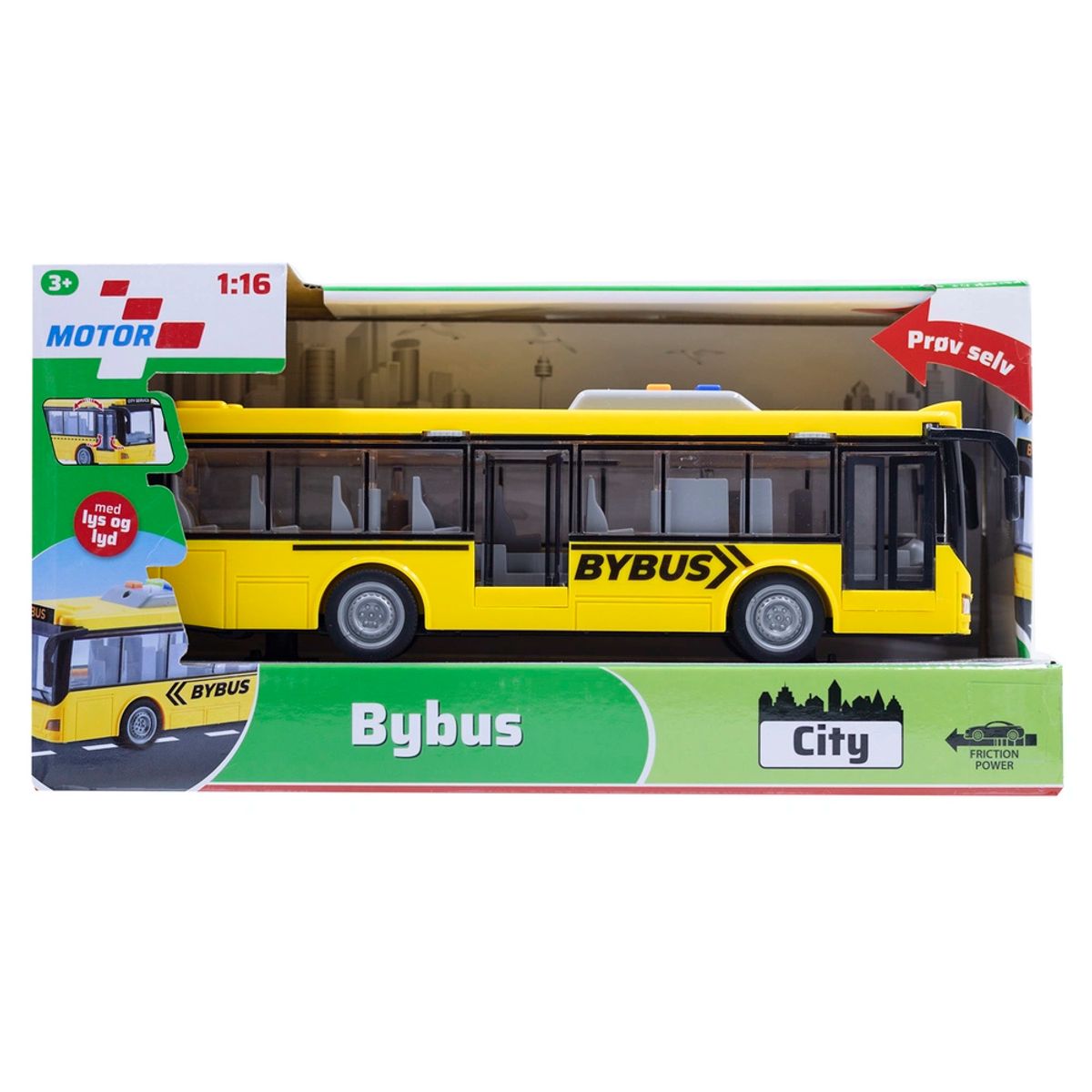 Bybus med lys og lyd 28,5 cm