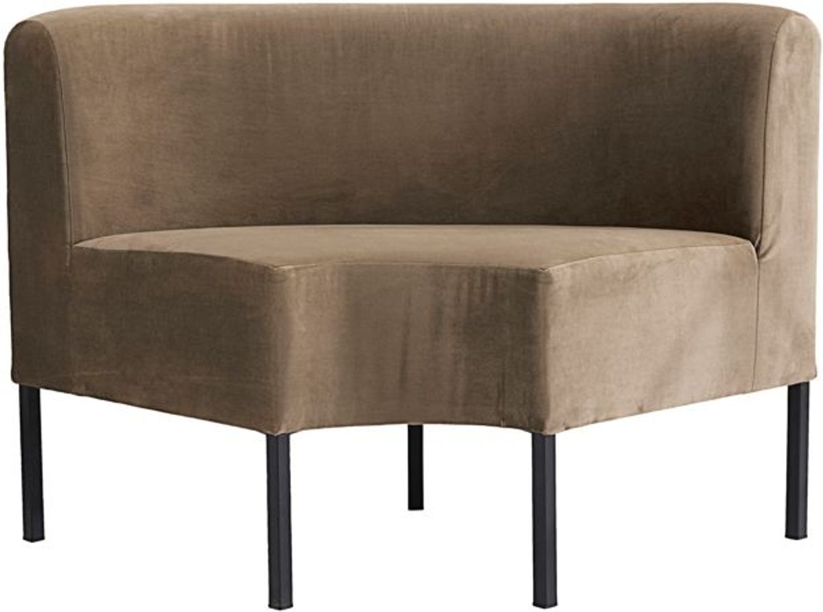 Byg-selv sofa, sandfarve, H80x85x85 cm