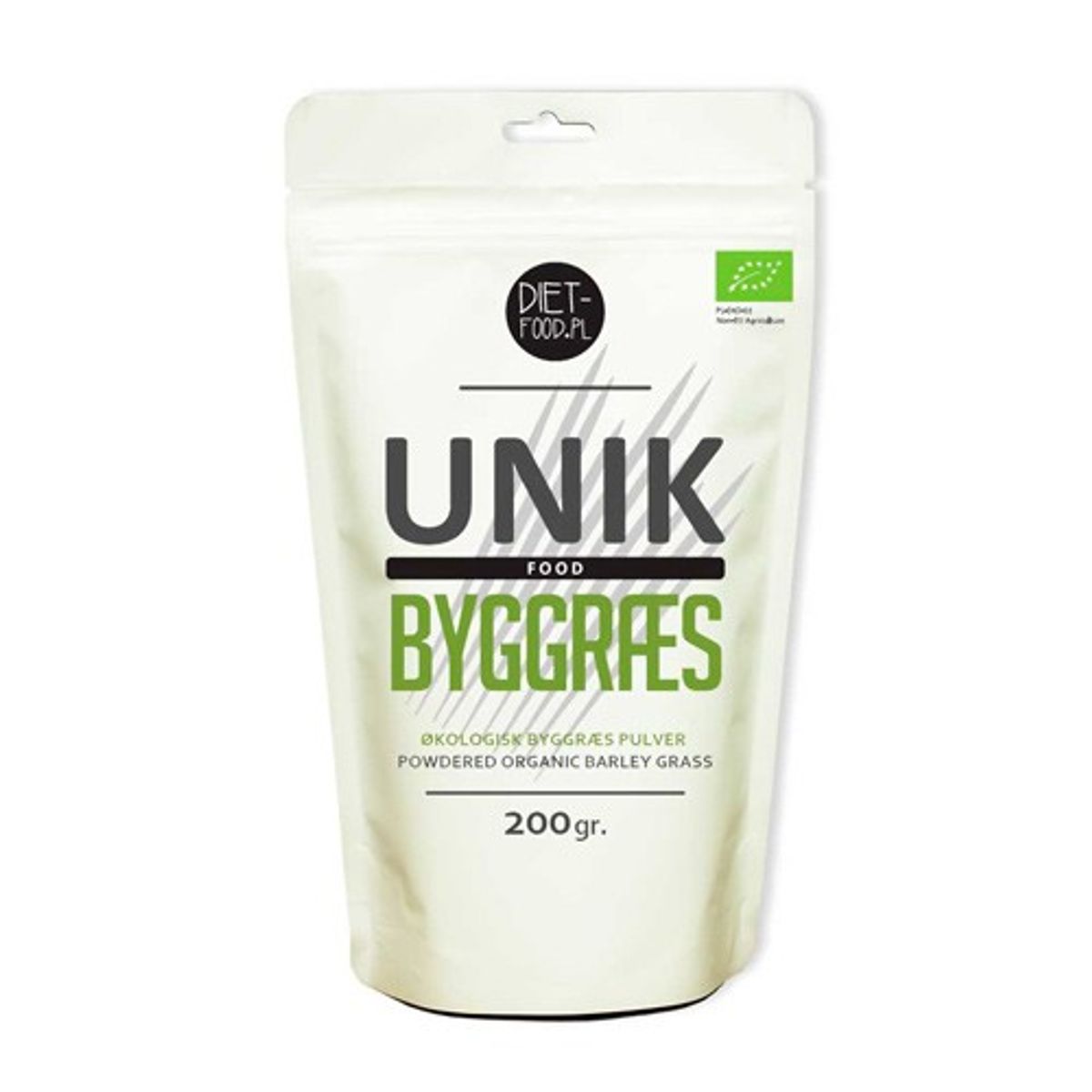 Byggræs pulver Økologisk - 200 gram - Diet Food