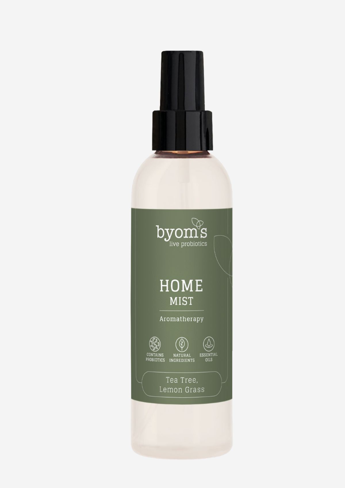 Byoms HOME MIST PROBIOTIC AROMA THERAPY Tea Tree & Lemon Grass - 200 ml.