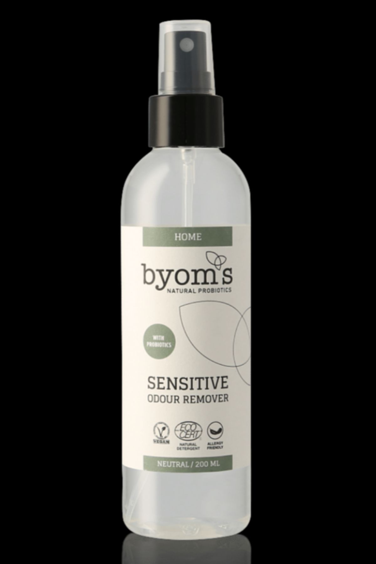 Byoms Home Sensitive Probiotic Odour Remover (Ecocert), 200ml.