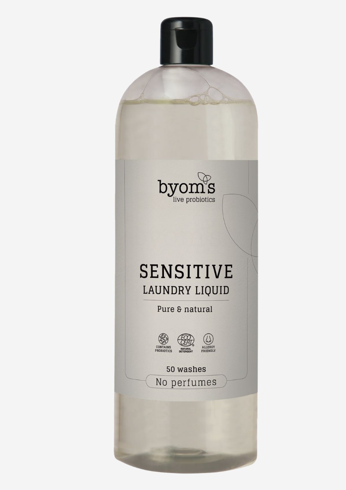 Byoms SENSITIVE PROBIOTIC LAUNDRY LIQUID ECOCERT No perfumes - 1000 ml.