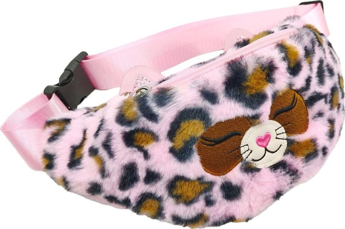 Bæltetaske Til Børn - Leopard - Pink - Tinka