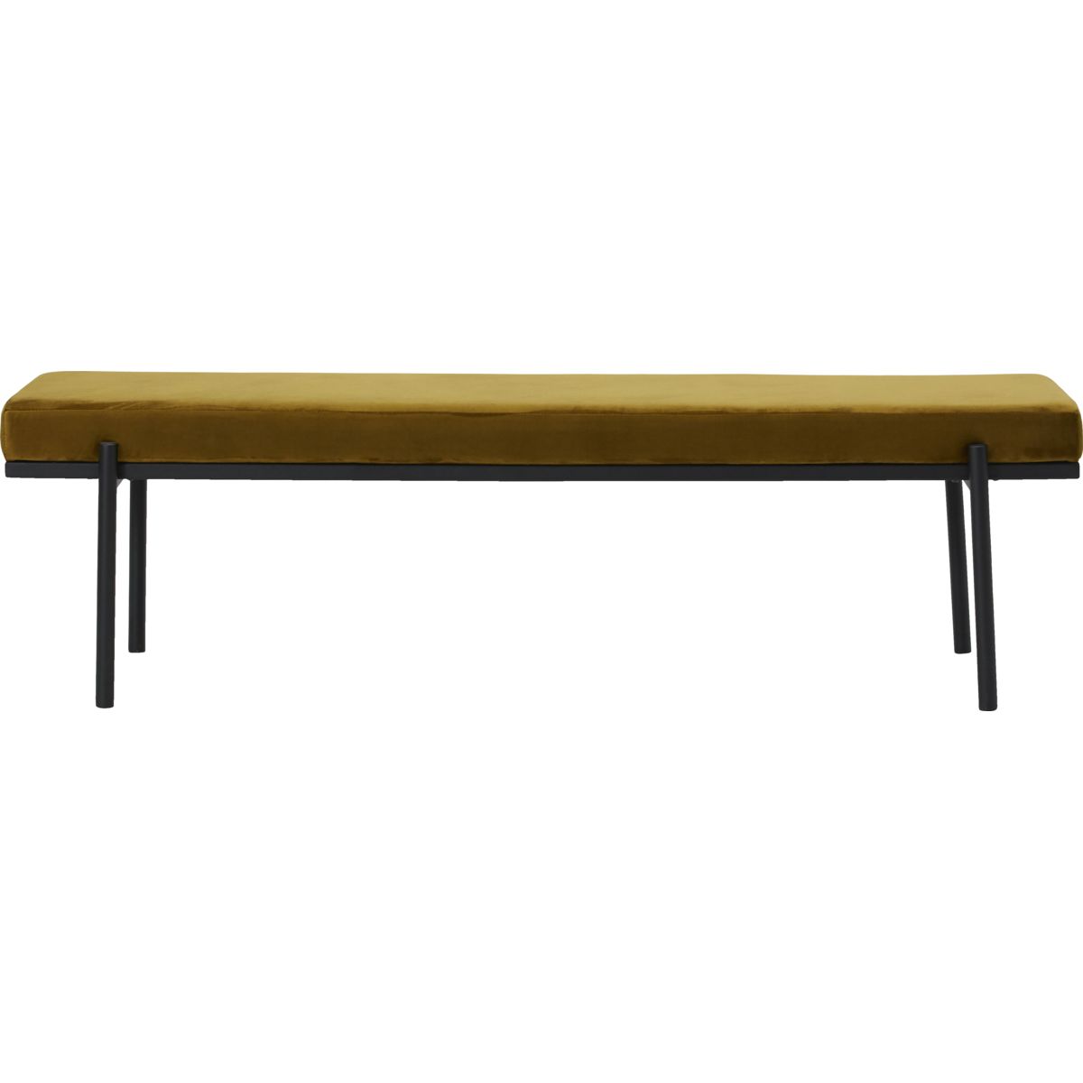 Bænk, HDLao, Mørk Oliven - Dark Olive / l: 160 cm, w: 40 cm, h: 45 cm