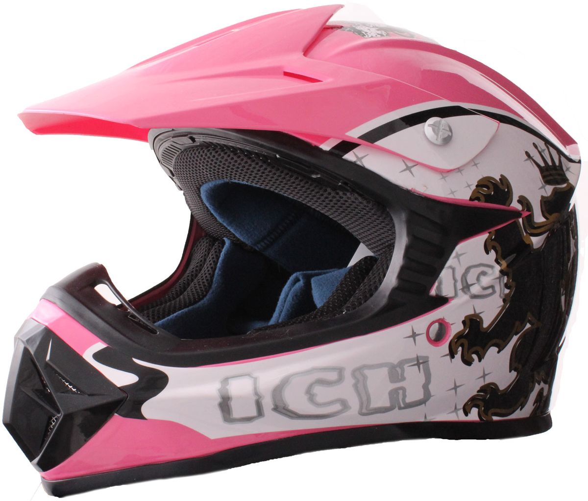 Børne Crosser Hjelm Pink