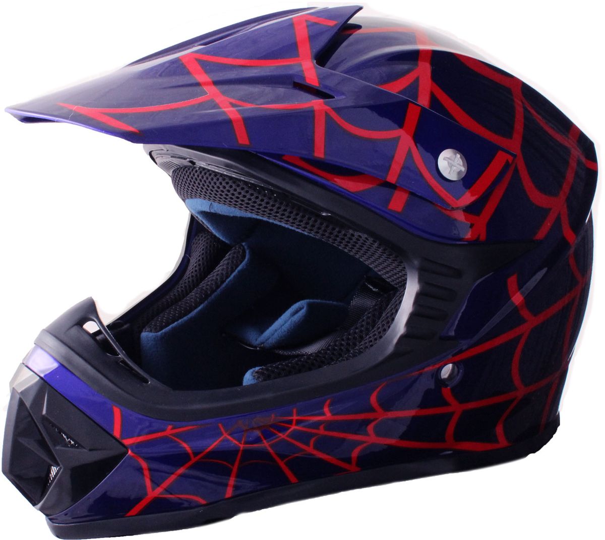 Børne Crosser Hjelm SpiderBlue