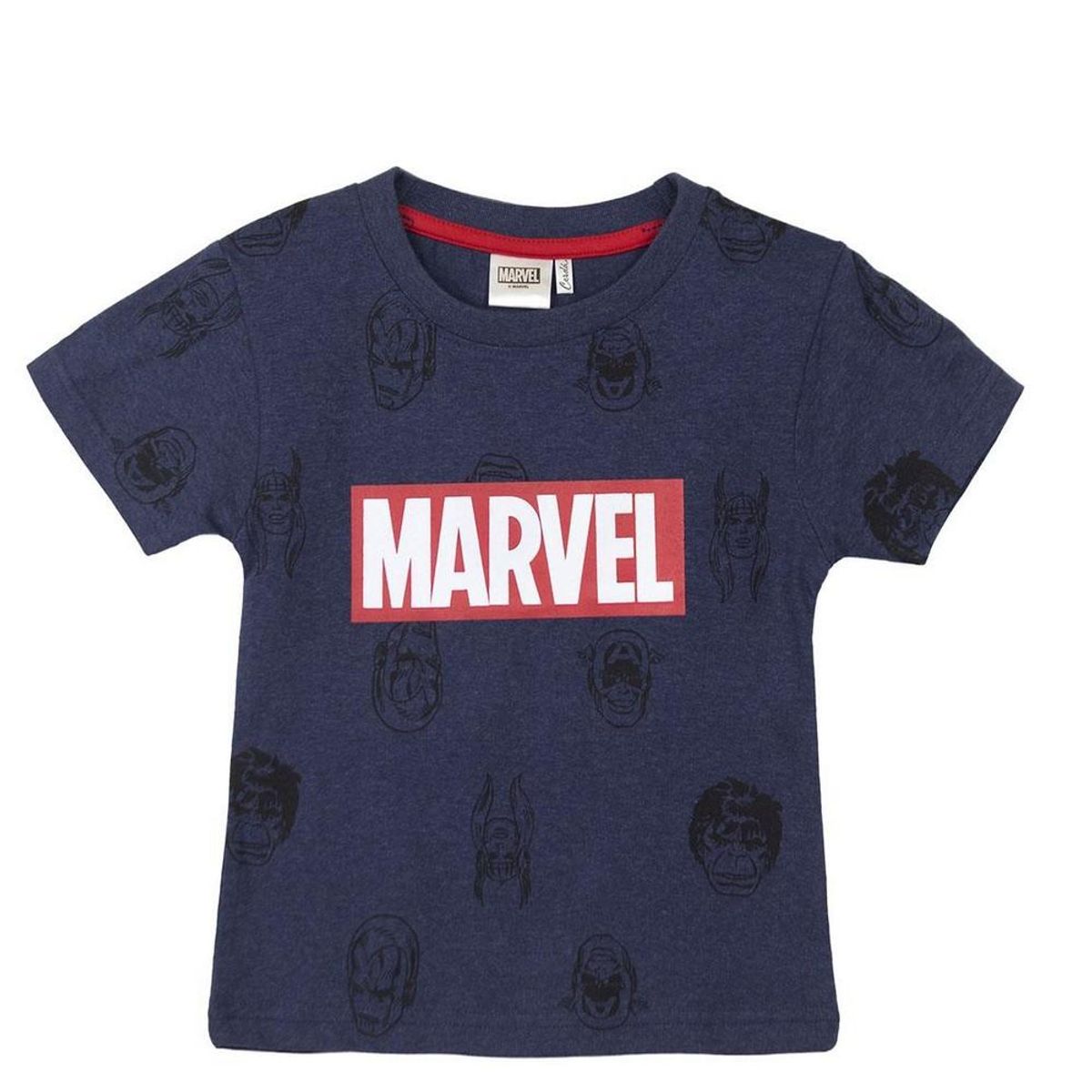 Børne Kortærmet T-shirt Marvel Mørkeblå 10 år