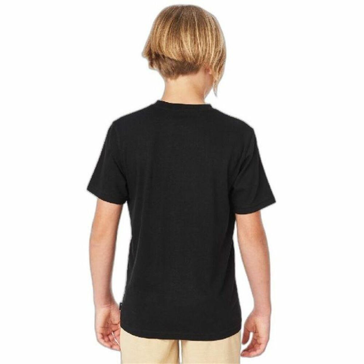 Børne Kortærmet T-shirt Rip Curl Corp Icon B Sort 14 år