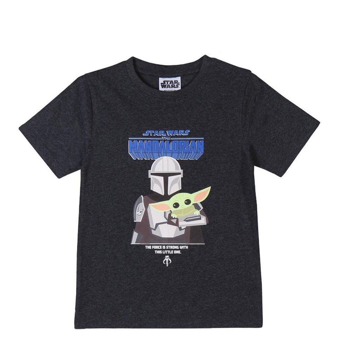 Børne Kortærmet T-shirt The Mandalorian Sort 12 år