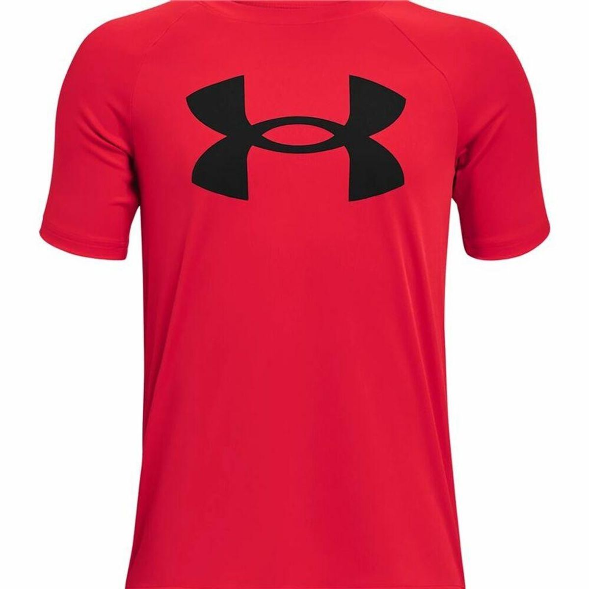 Børne Kortærmet T-shirt Under Armour Tech Big Logo Rød 7 år