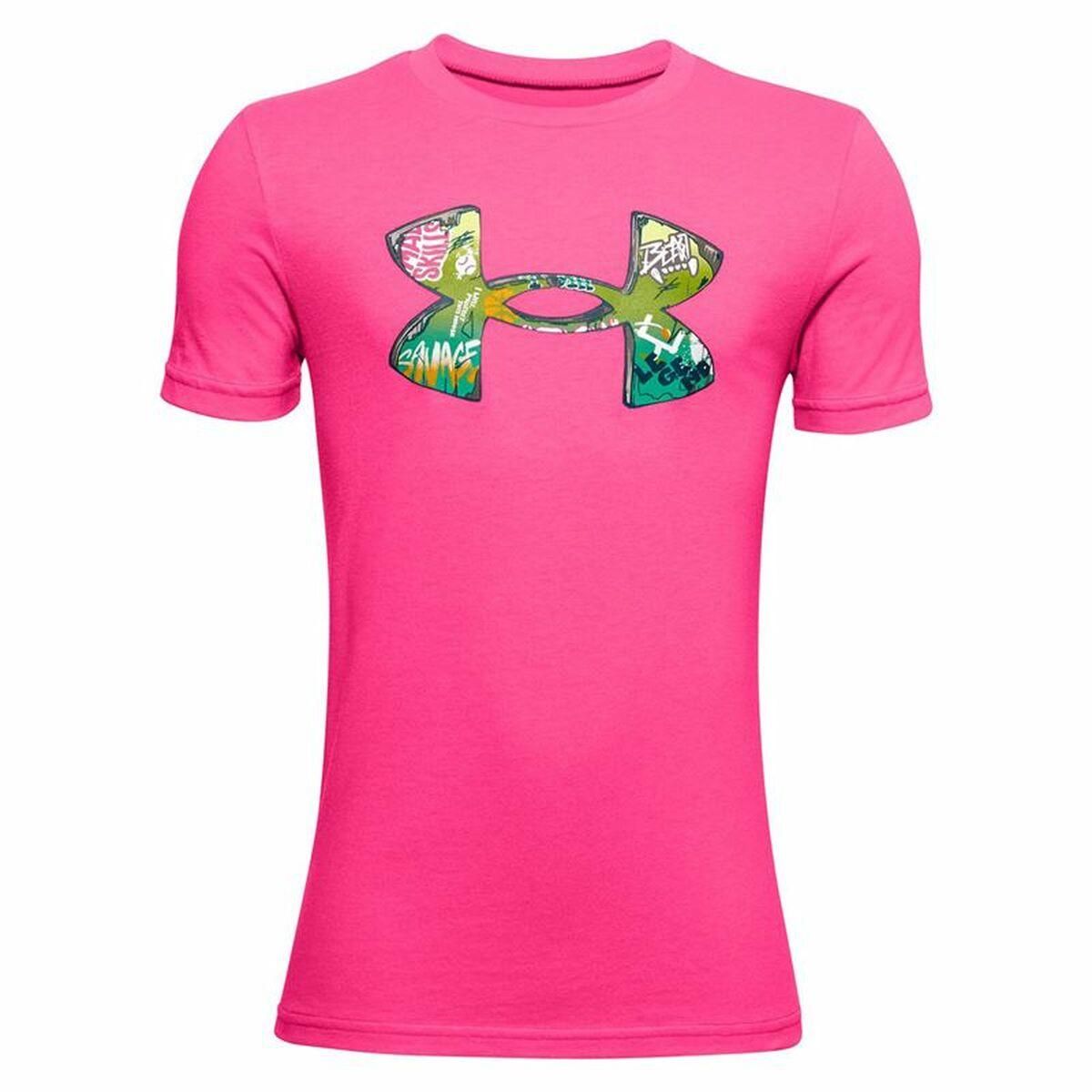 Børne Kortærmet T-shirt Under Armour UA Tech Pink 18-20 år