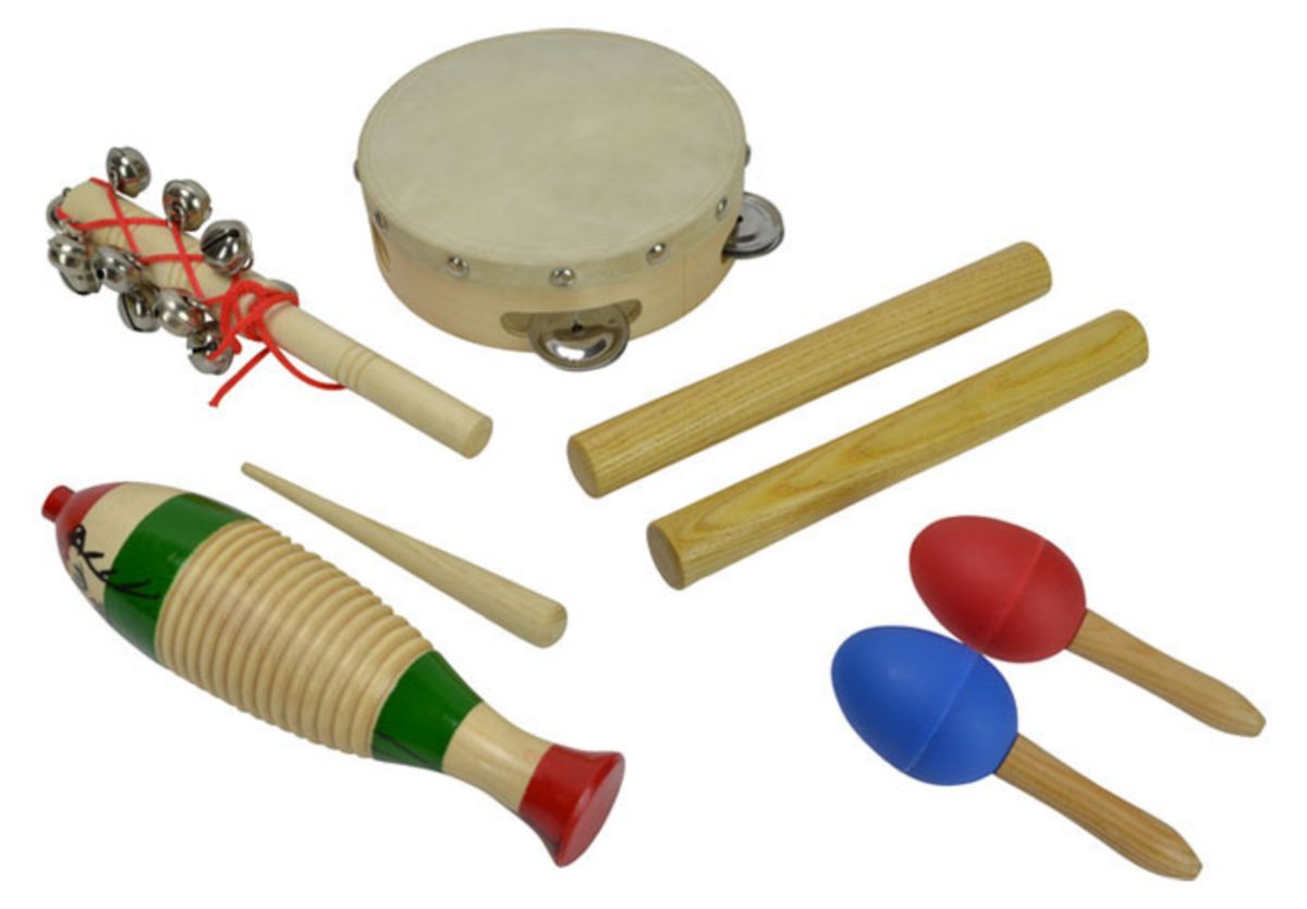 Børne Percussion Sæt Med 5 Dele