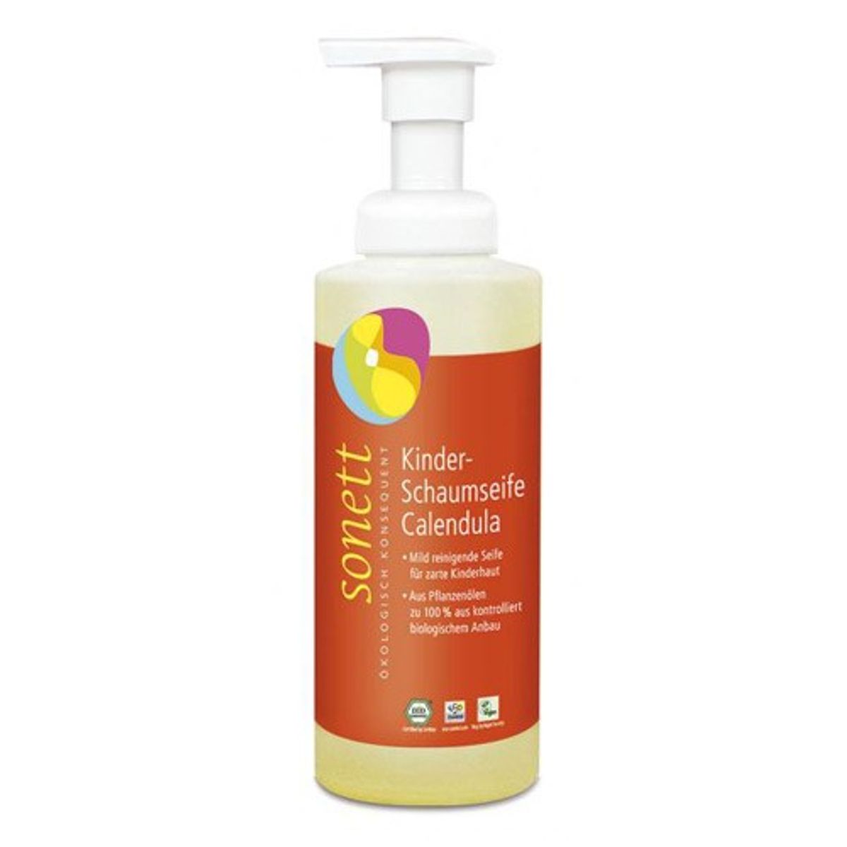 Børne skum håndsæbe calendula - 200 ml - Sonett