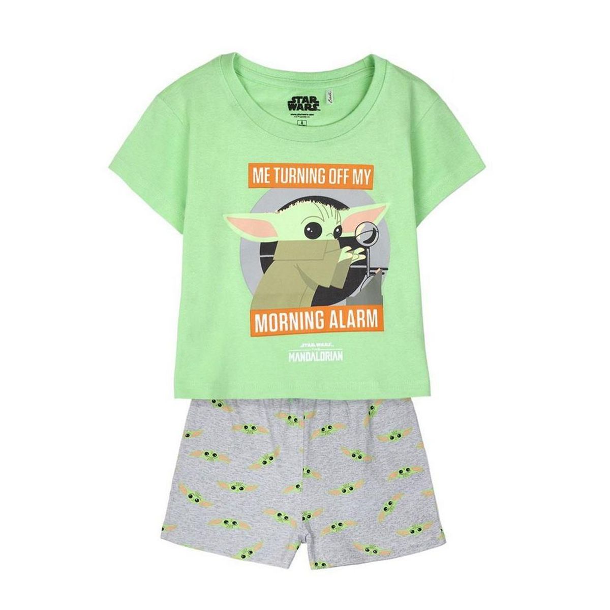 Børnepyjamasser The Mandalorian Grøn Lysegrøn Børns 4 år