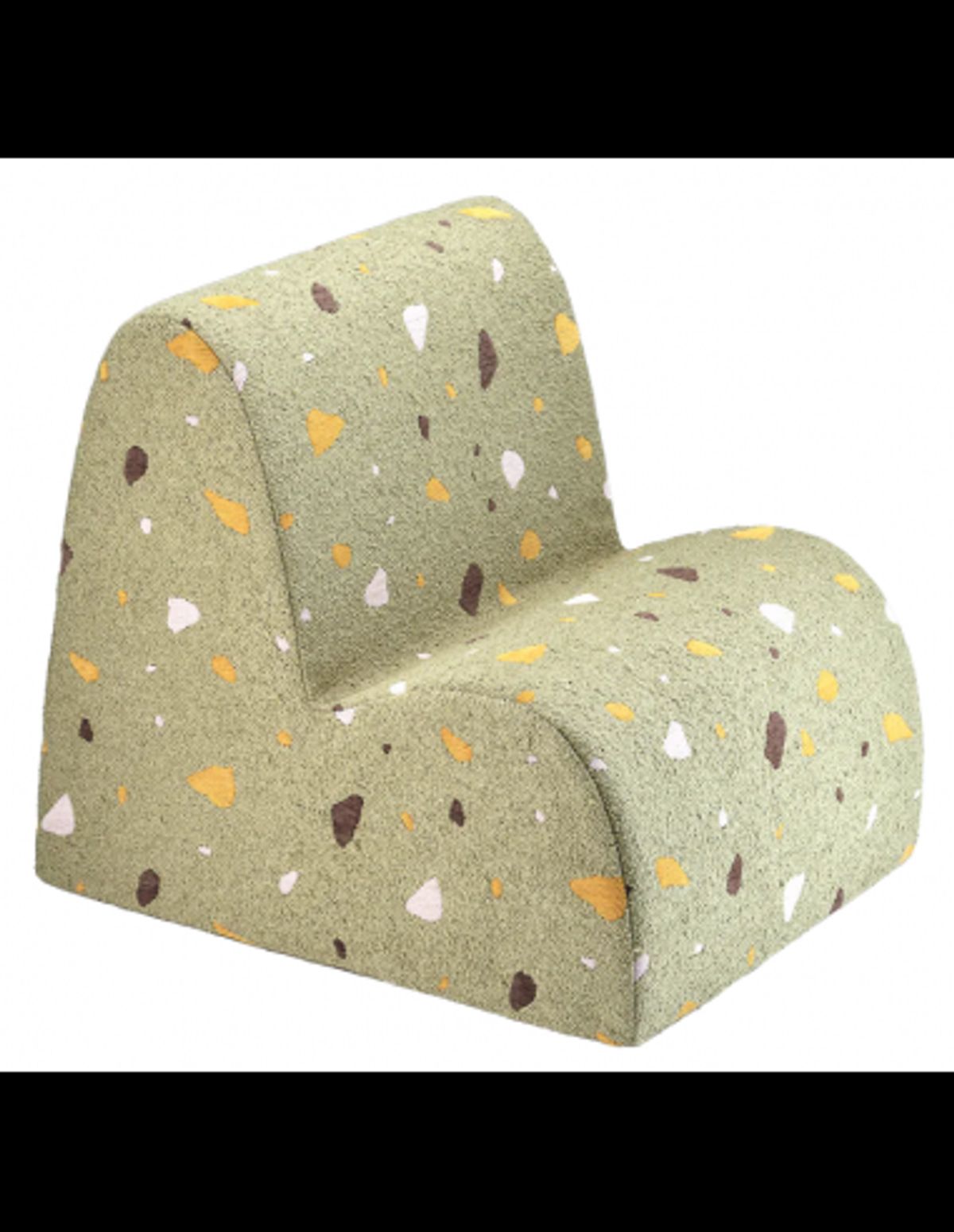 Børnestol i OEKO-TEX polyester H50 cm - Terrazzo Moss