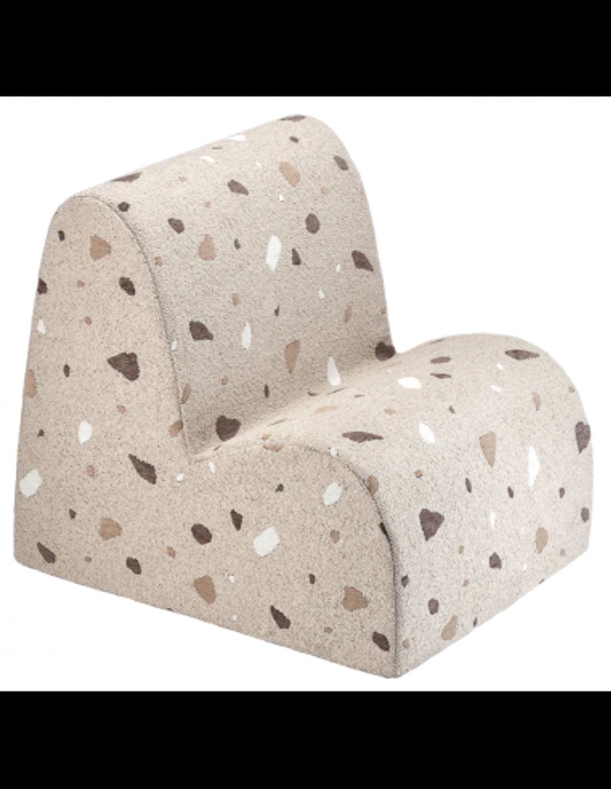 Børnestol i OEKO-TEX polyester H50 cm - Terrazzo Sand