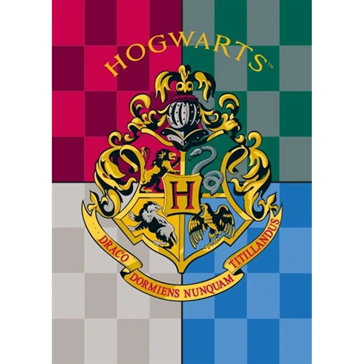 Børnetæppe - Harry Potter - 100x140 cm - Blødt og lækkert Fleece tæppe - Borg Living