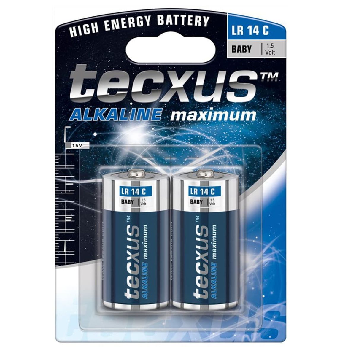 C Batteri - LR14 - Tecxus - 2 stk. (23635)