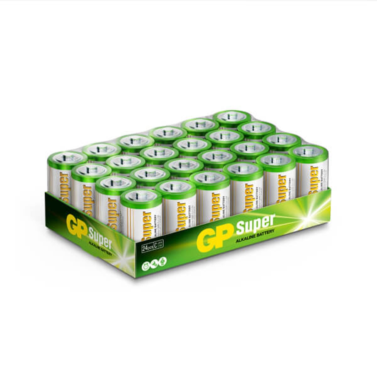 C batterier / GP Super Alkaline / 24 stk