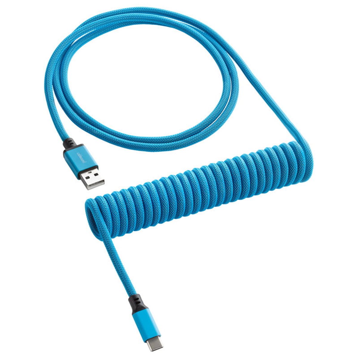 CableMod Classic Coiled Keyboard Cable USB A to USB Type-C, Spectrum Blue - 150 cm