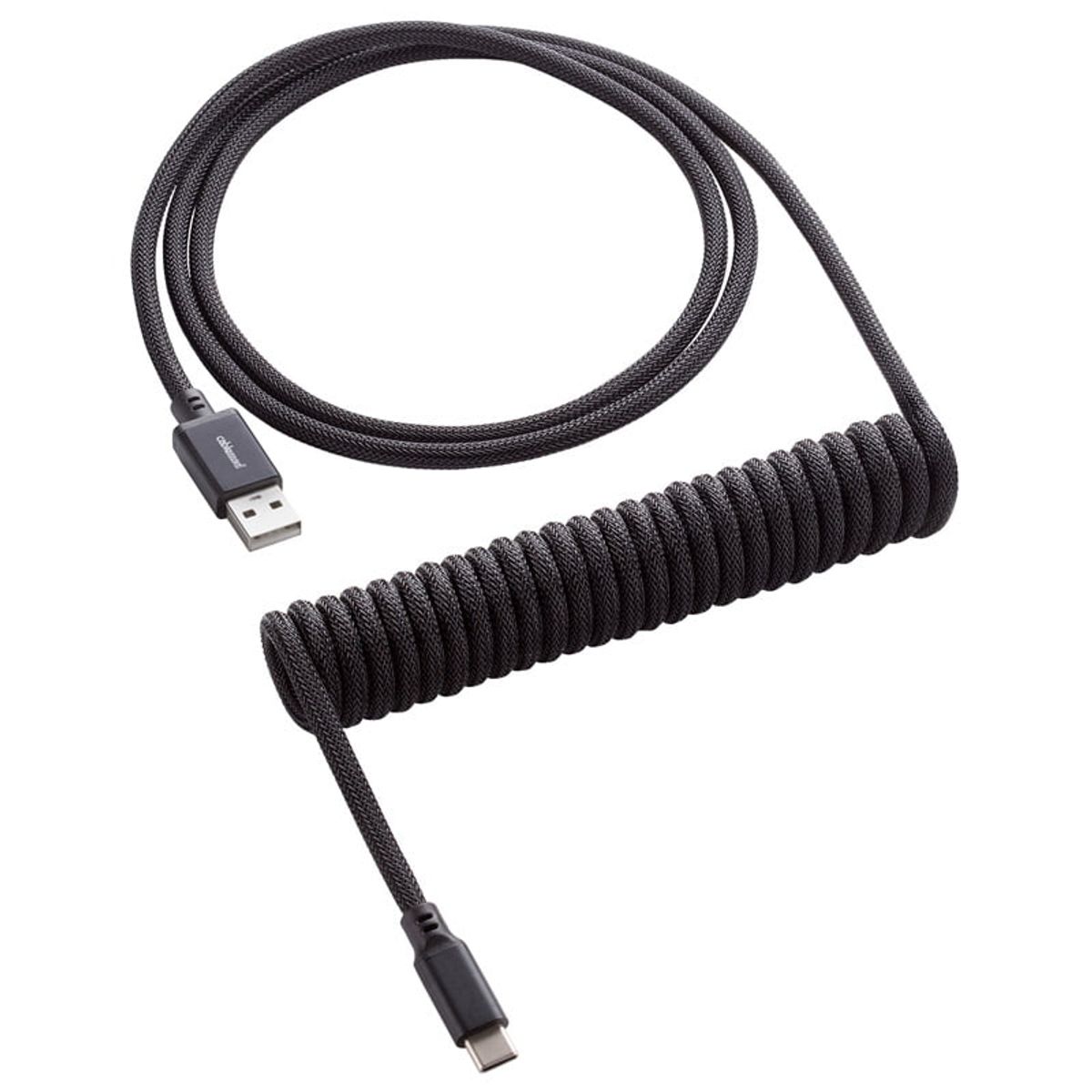 CableMod Classic Coiled Keyboard Cable USB-C to USB Type A, Midnight Black - 150cm