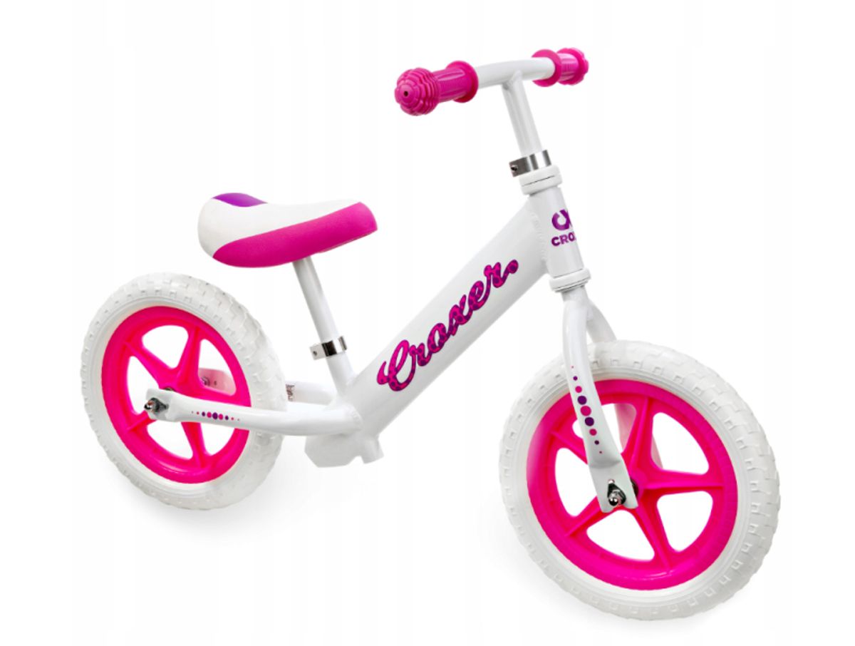 Cadea Pink White Løbecykel by Croxer