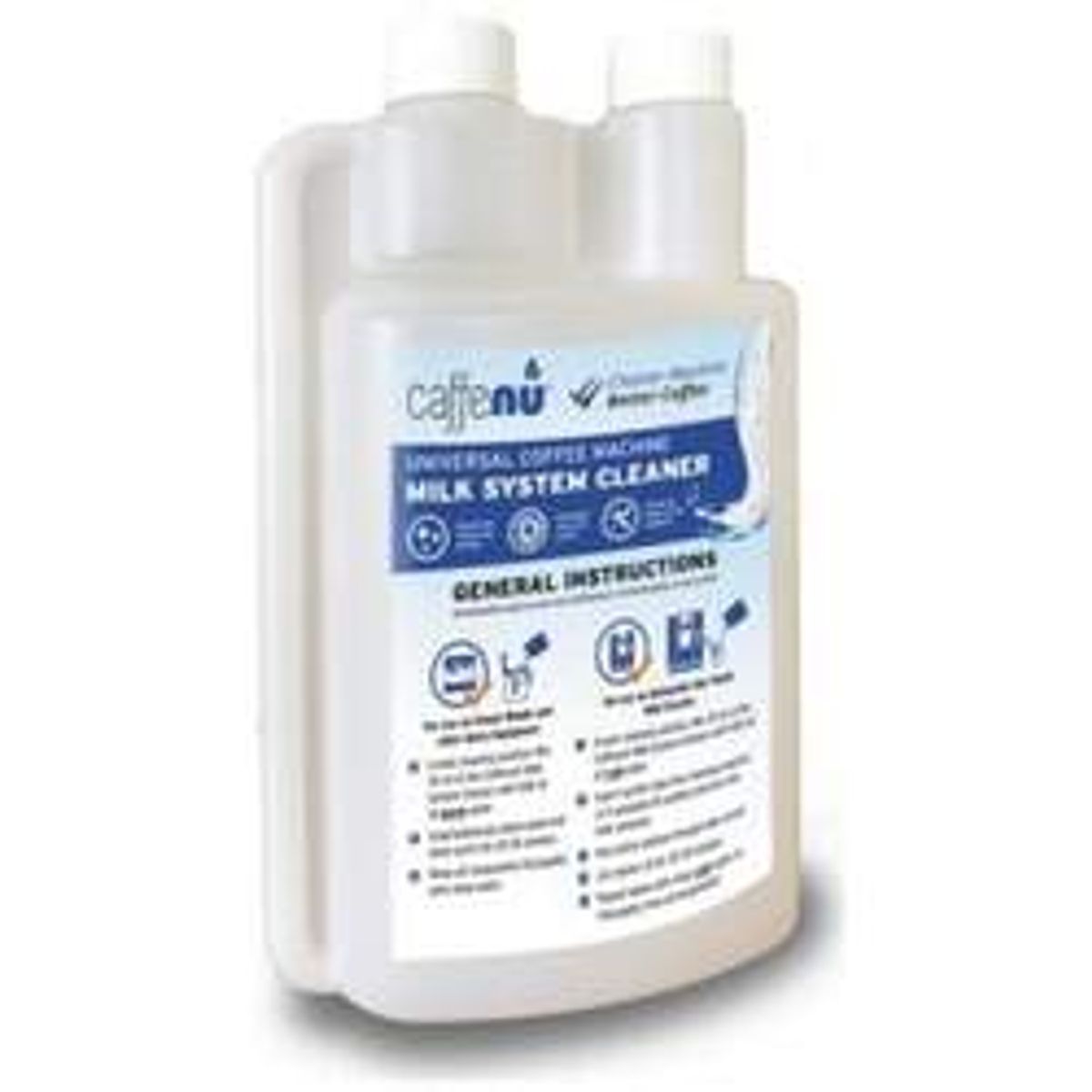 Caffenu Milk System Cleaner - Alkaline 1000ml With Doser - Rengøring