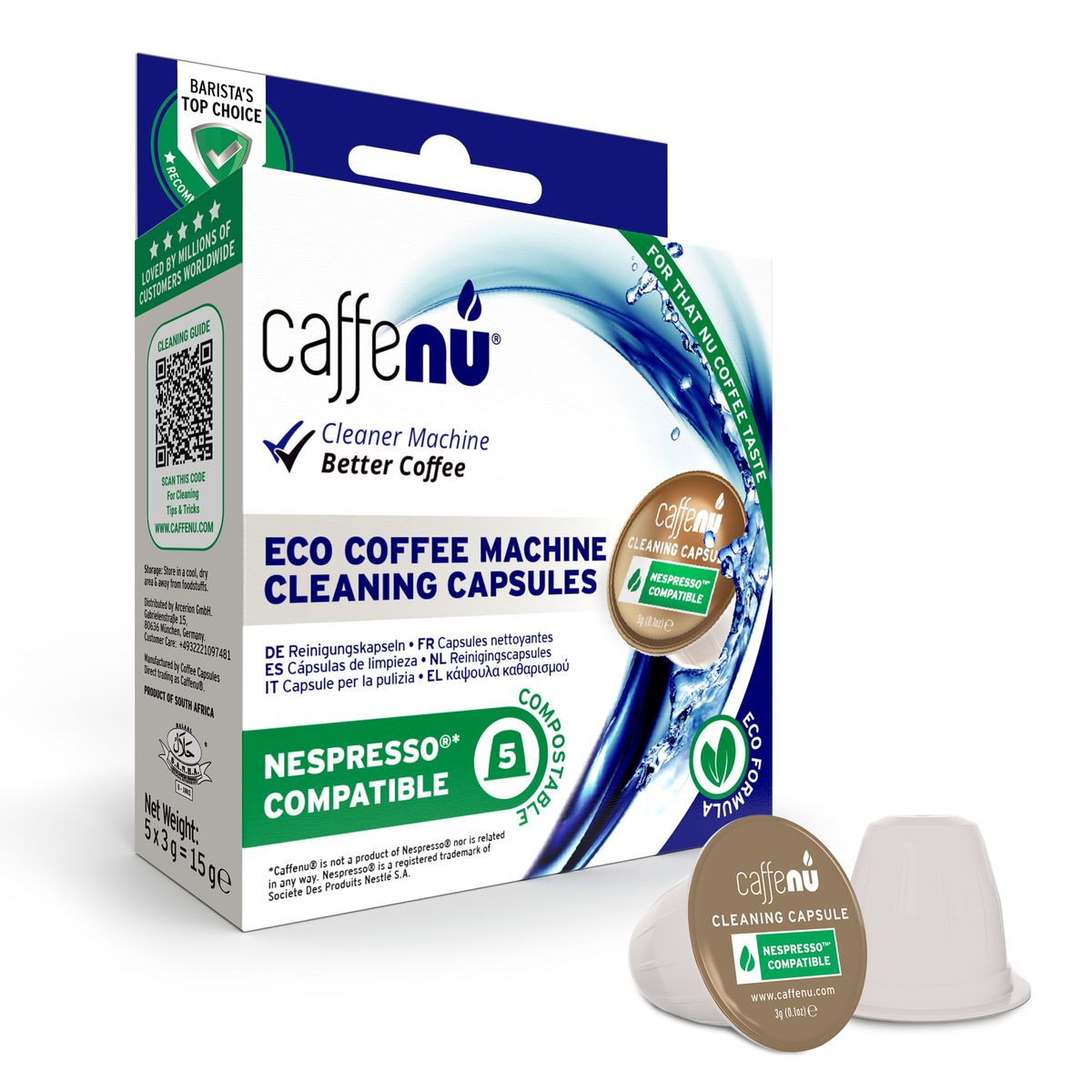 Caffenu - Nespresso Organic Rengøringskapsler