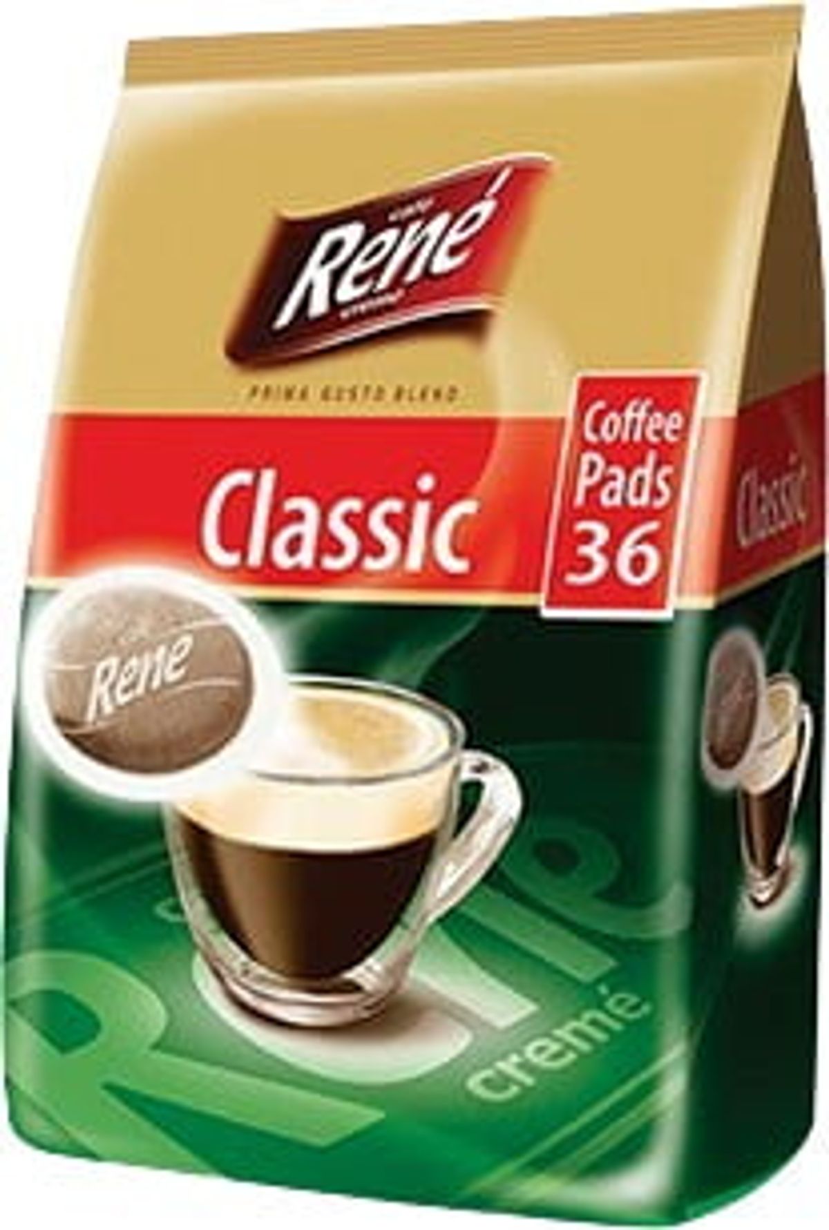 Café René - Classic (36 stk) - Puder til Senseo