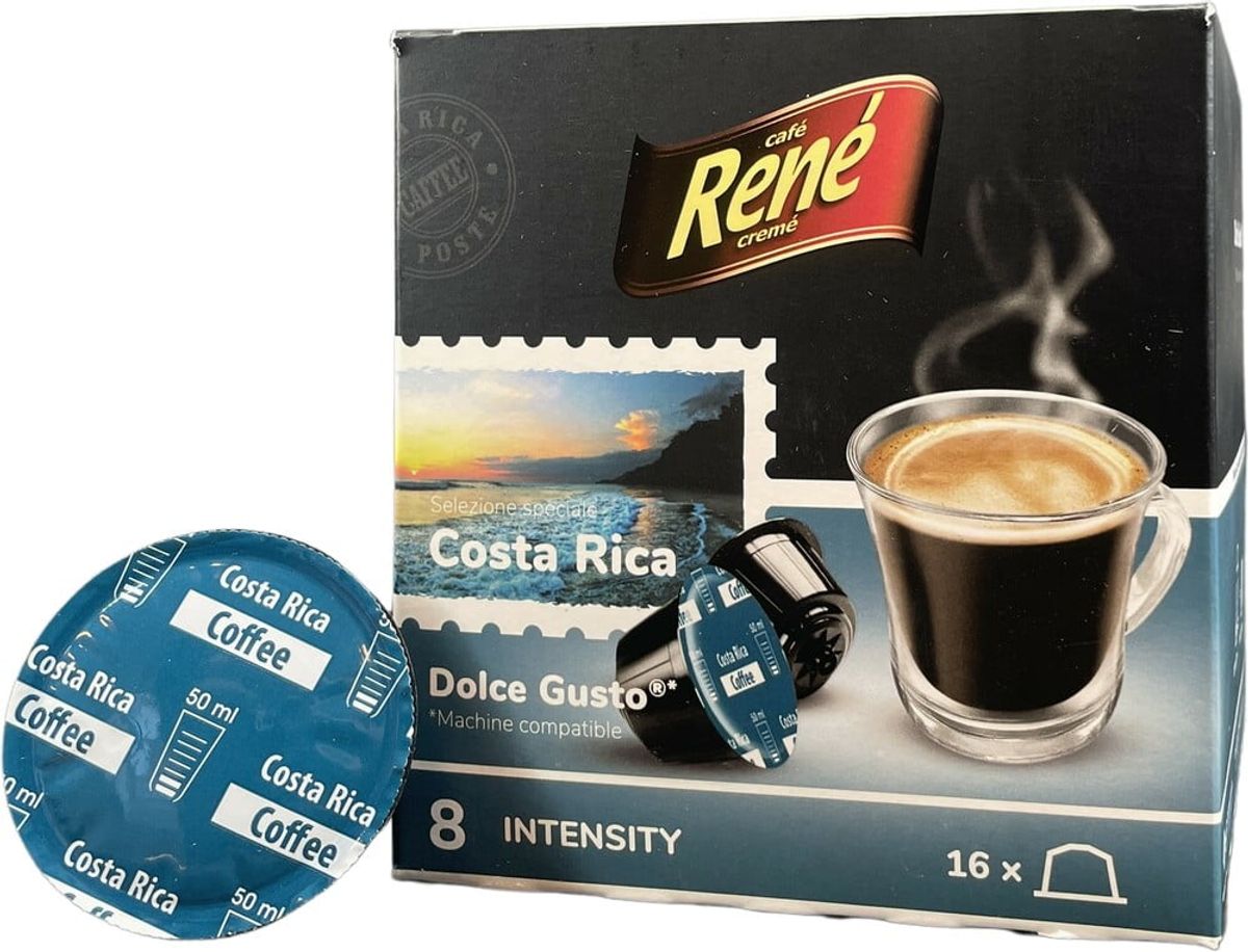 Café René - Costa Rica (16 stk) - Kapsler til Dolce Gusto