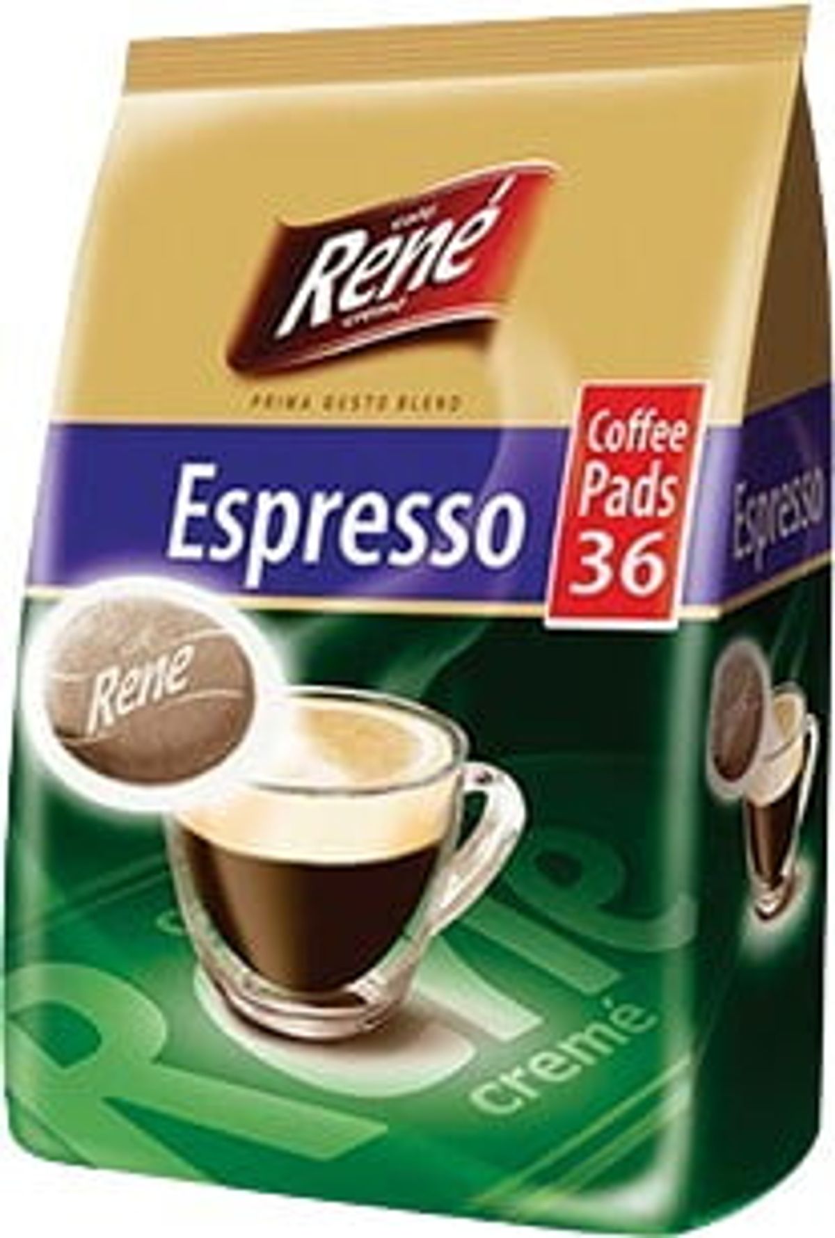 Café René - Espresso (36 stk) - Puder til Senseo