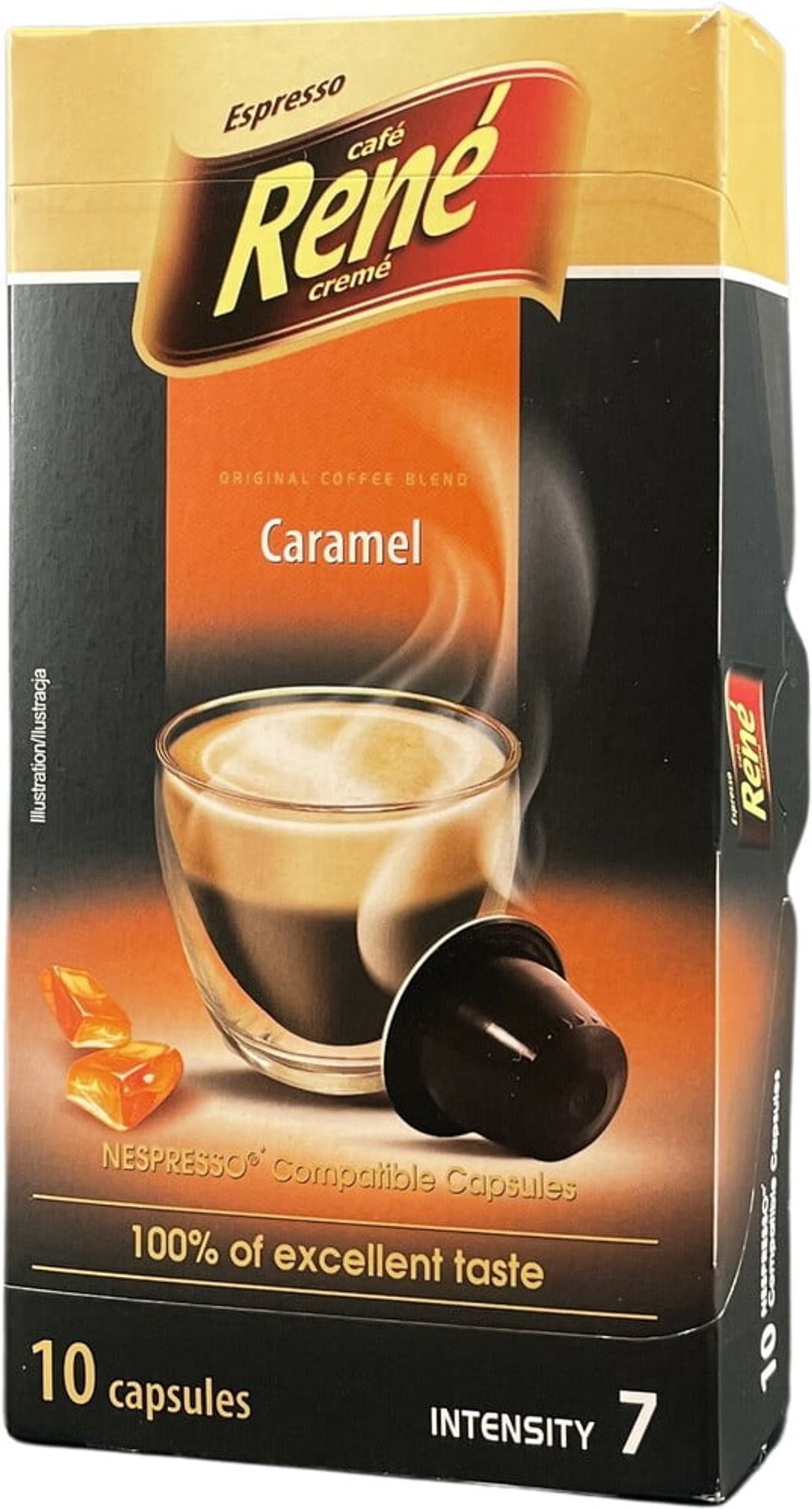 Café René - Karamel (10 stk) - Kapsler til Nespresso