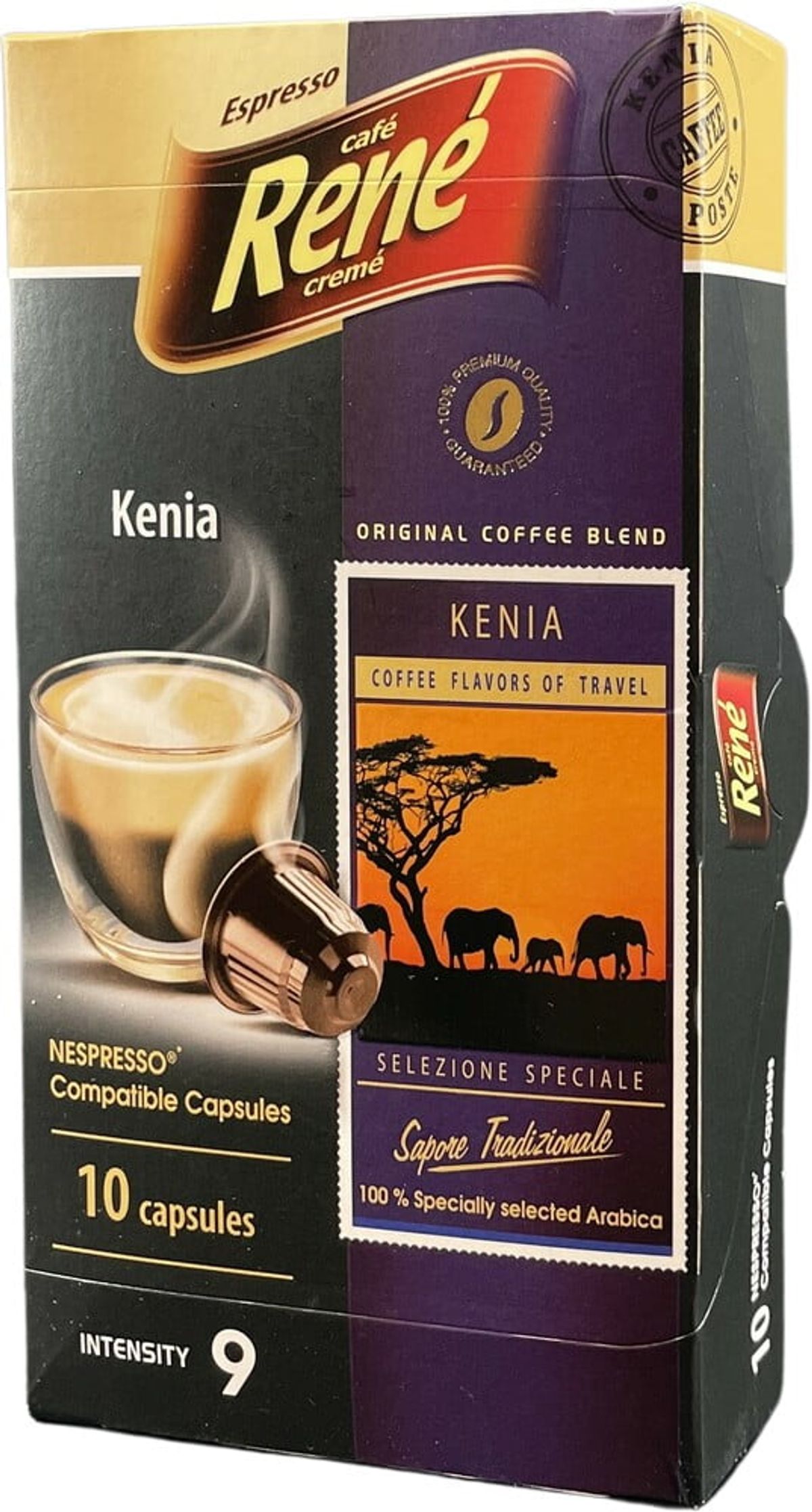 Café René - Kenya (10 stk) - Kapsler til Nespresso